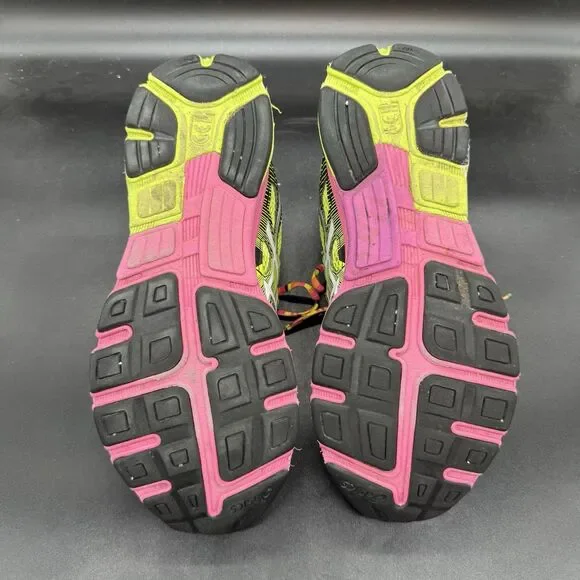 Asics Gel Preleus Shoes Womens Size 10 Yellow Pink Athletic Trainers Sneakers - Picture 6 of 8